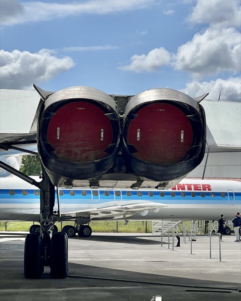 Starboard-side exhausts of Concorde F-BVFC.